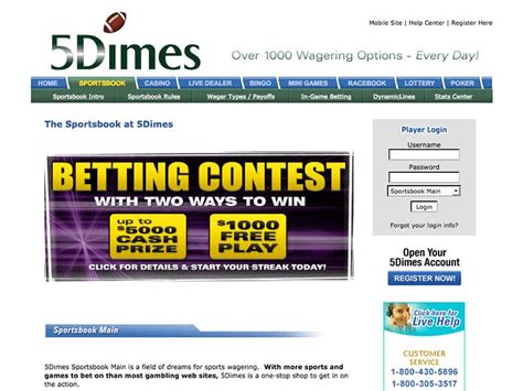 5d1e4s|5Dimes Sportsbook Review .